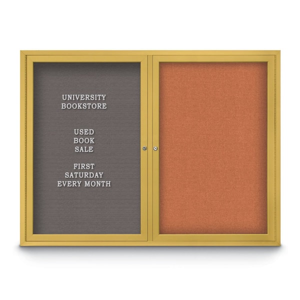 Corkboard, 18"x24", Cobalt Accent/Satin